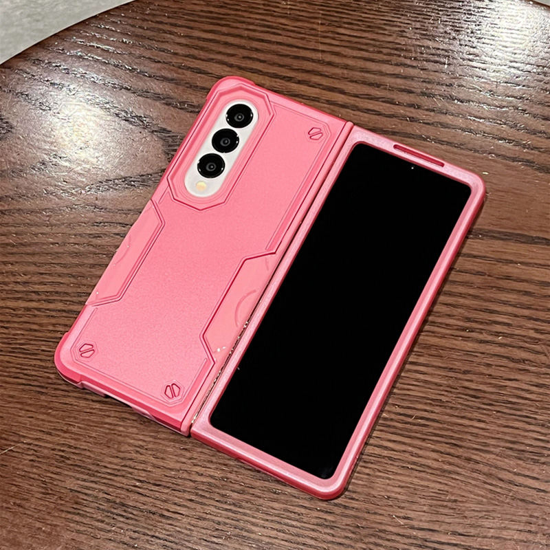 สำหรับ Samsung Galaxy Z Fold5/4/3 Simple Splicing ซิลิโคนโทรศัพท์กรณีป้องกัน