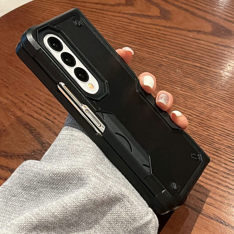 สำหรับ Samsung Galaxy Z Fold5/4/3 Simple Splicing ซิลิโคนโทรศัพท์กรณีป้องกัน