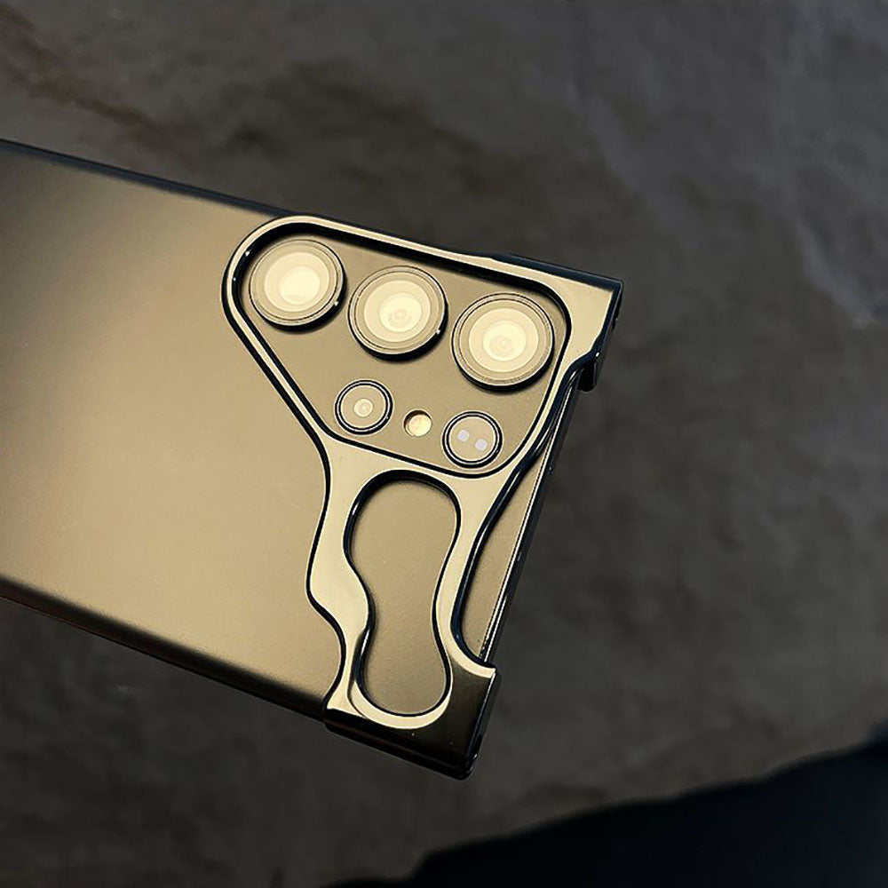 เหมาะสำหรับ Samsung S24/23 Ultra Plus เคสป้องกันการตกแบบไร้กรอบโลหะ