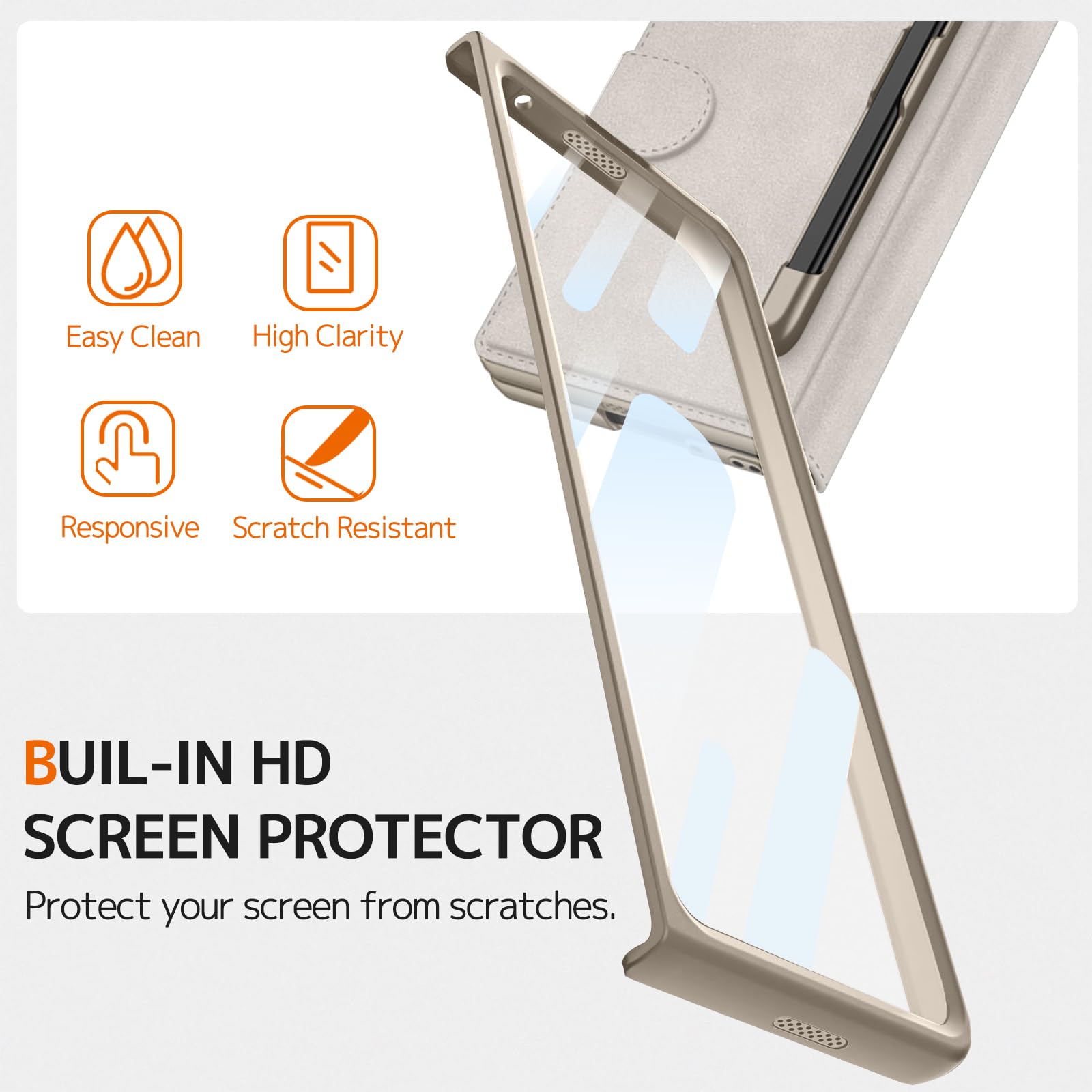 適用於三星 Galaxy Z Fold7/6/5/4/3鎧甲翻蓋帶筆槽全包保護套