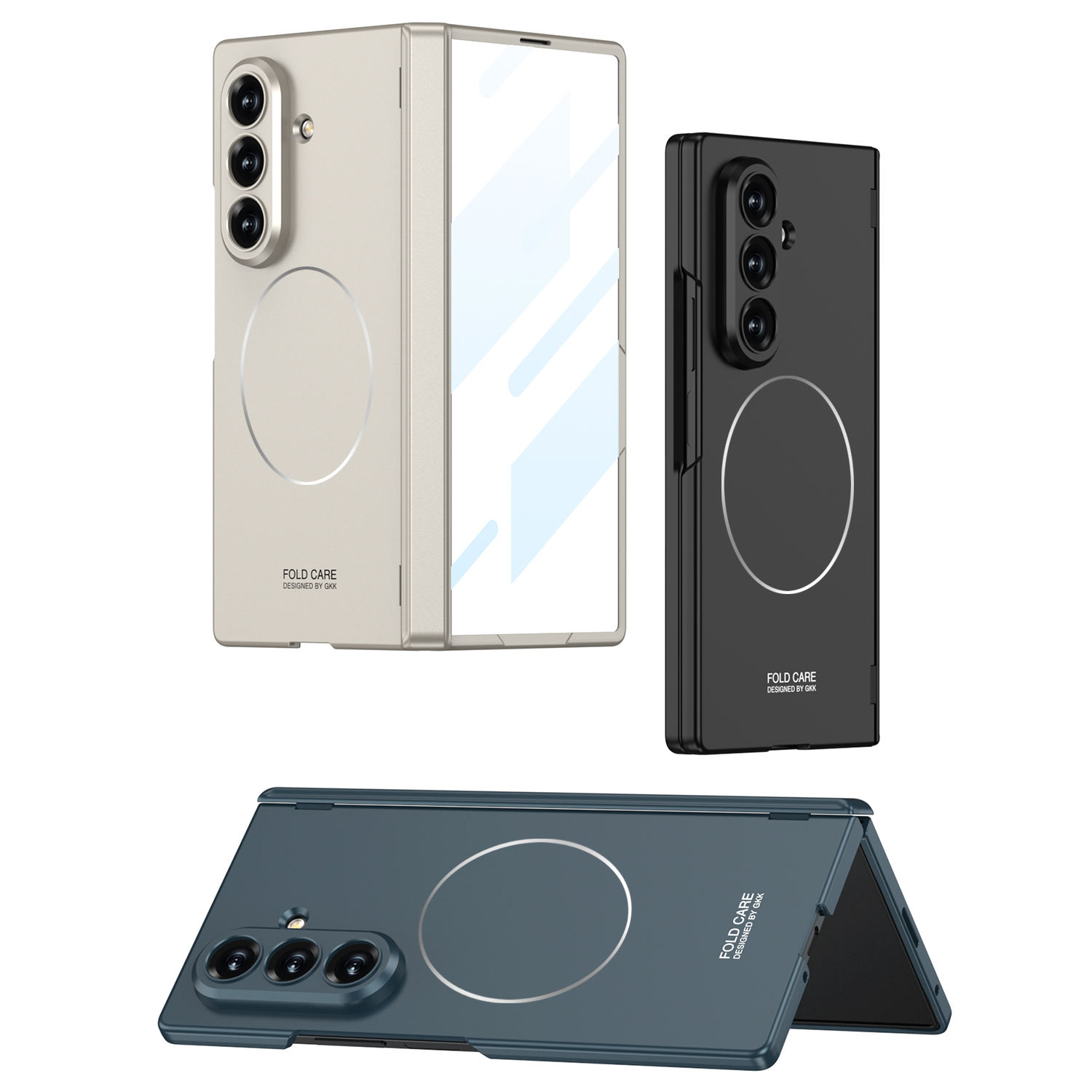 適用於三星Z Fold7新款磁吸鉸鏈帶磁環無線充全包保護殼