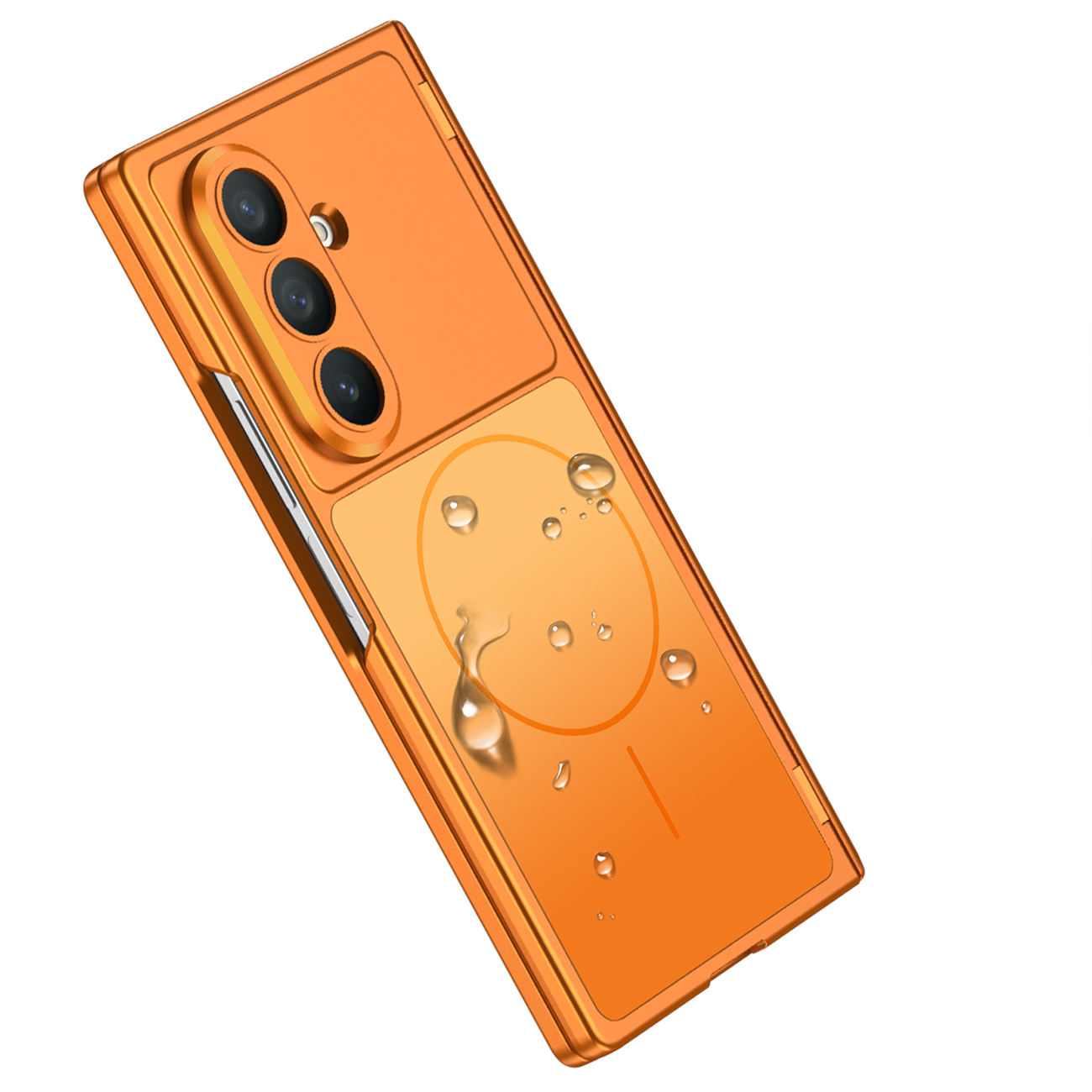 適用於三星Z Fold7/6新款純色無線充磁吸鉸鏈全包保護殼