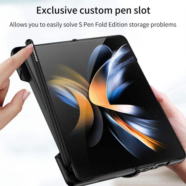 สำหรับ Samsung Z FOLD5 / 4/3 กรณีโทรศัพท์มือถือช่องใส่ปากกาด้านข้าง