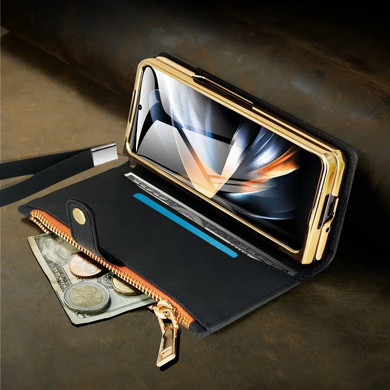 สำหรับ Samsung Z FOLD5/4/3 กระเป๋าใส่โทรศัพท์แบบใหม่พร้อมช่องใส่ปากกา