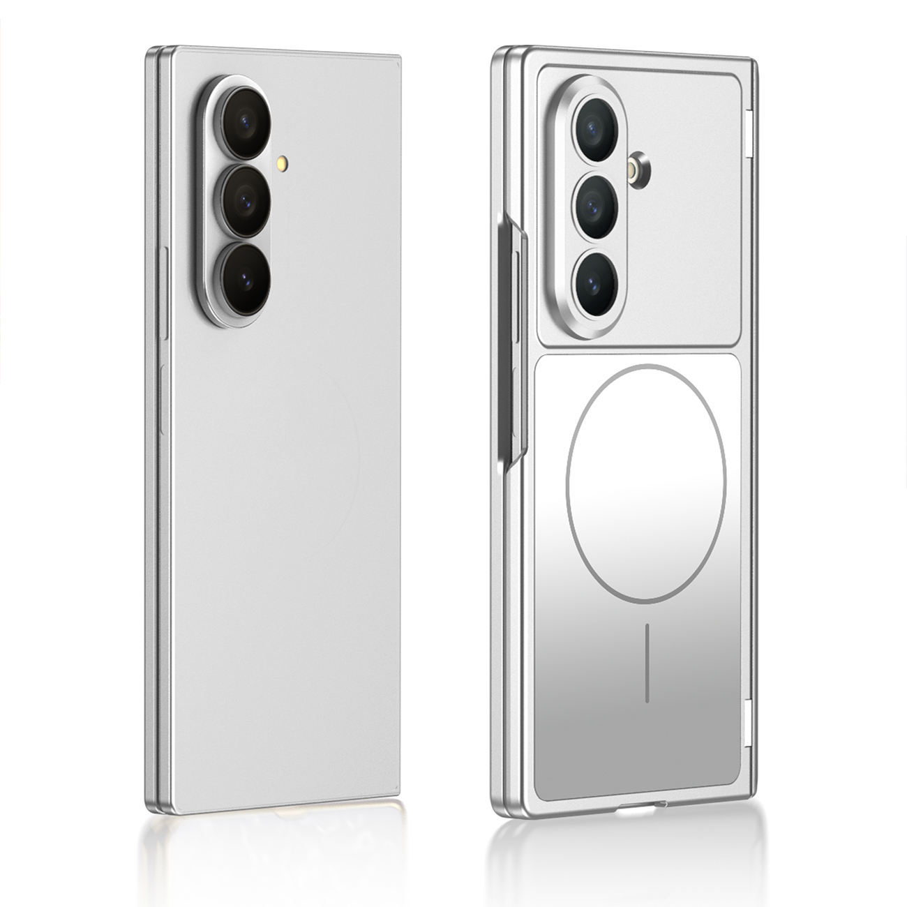 適用於三星Z Fold7/6新款純色無線充磁吸鉸鏈全包保護殼