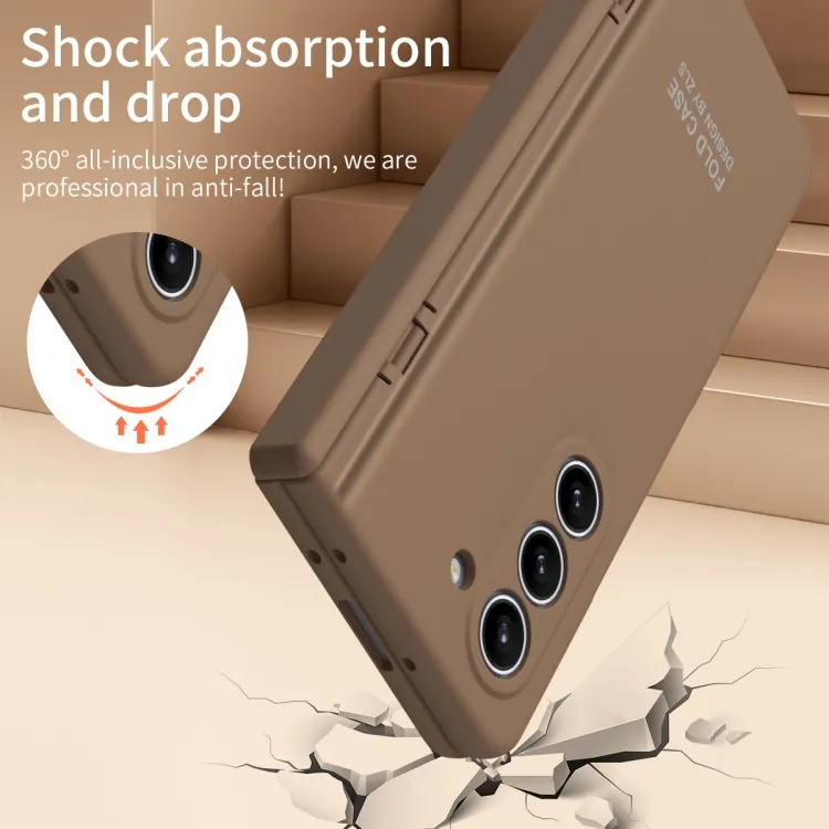 สำหรับ Samsung Z Fold5/4/3 กรณีโทรศัพท์มือถือบานพับแบบเรียบง่าย