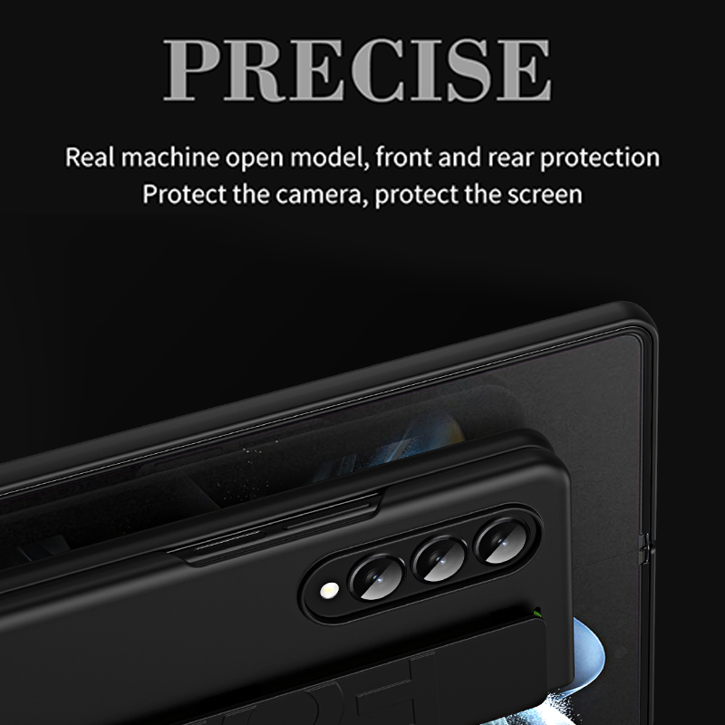 เหมาะสำหรับ Samsung Z Fold5/4/3 หรูหราอย่างเป็นทางการสายรัดข้อมือซิลิโคนบางเฉียบฝาครอบโทรศัพท์กันกระแทก