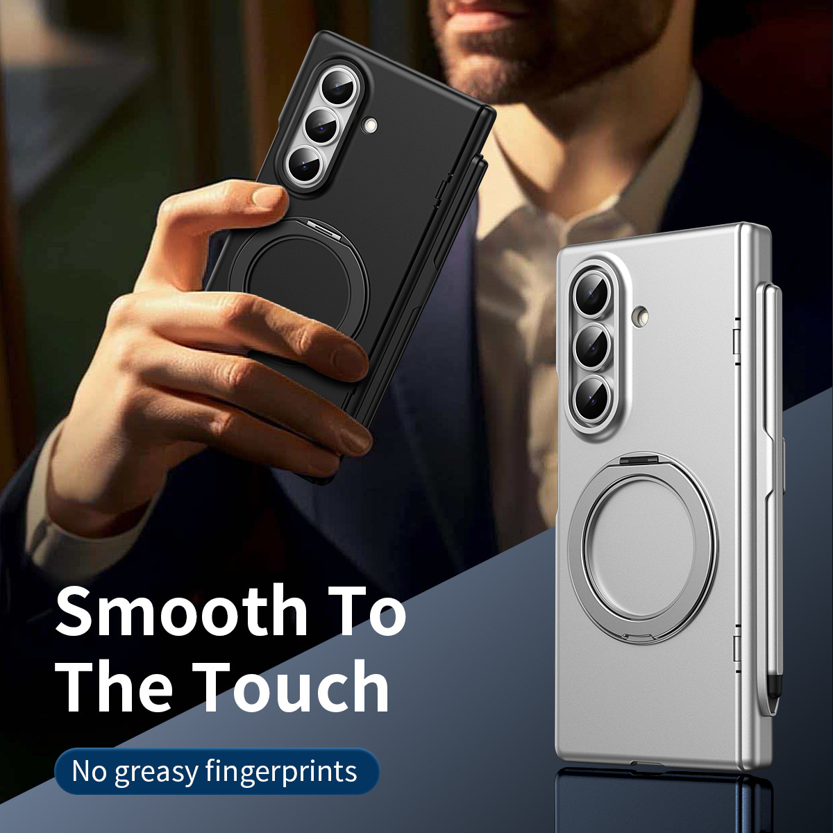 適用於三星Z Fold7/6/5/4/3新款旋轉支架附筆保護殼