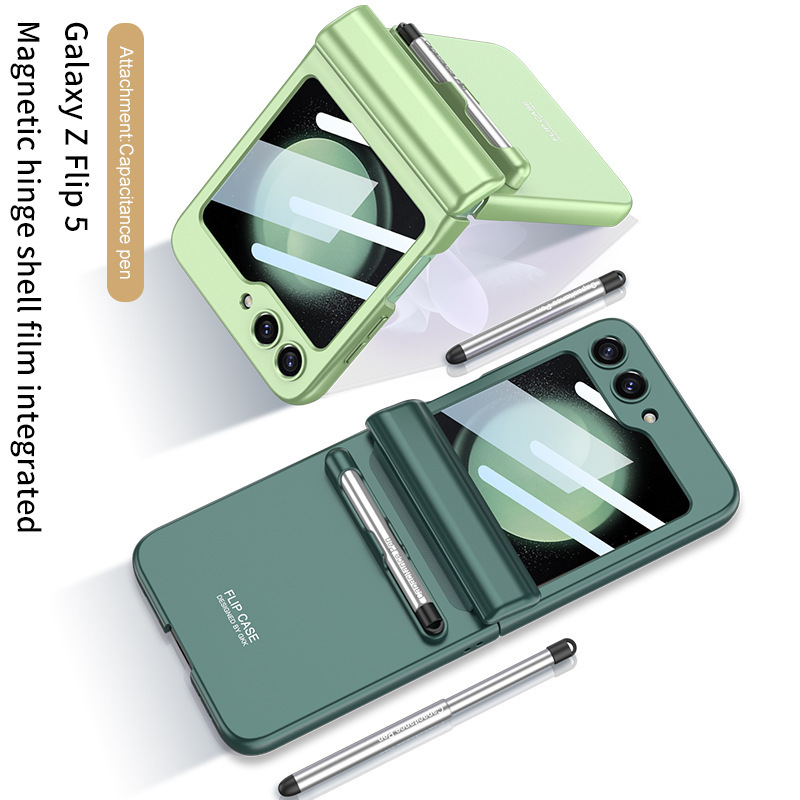 สำหรับ Samsung Z FLIP5/4/3 เคสกันกระแทกอย่างมีสไตล์พร้อมปากกาสไตลัส SPEN