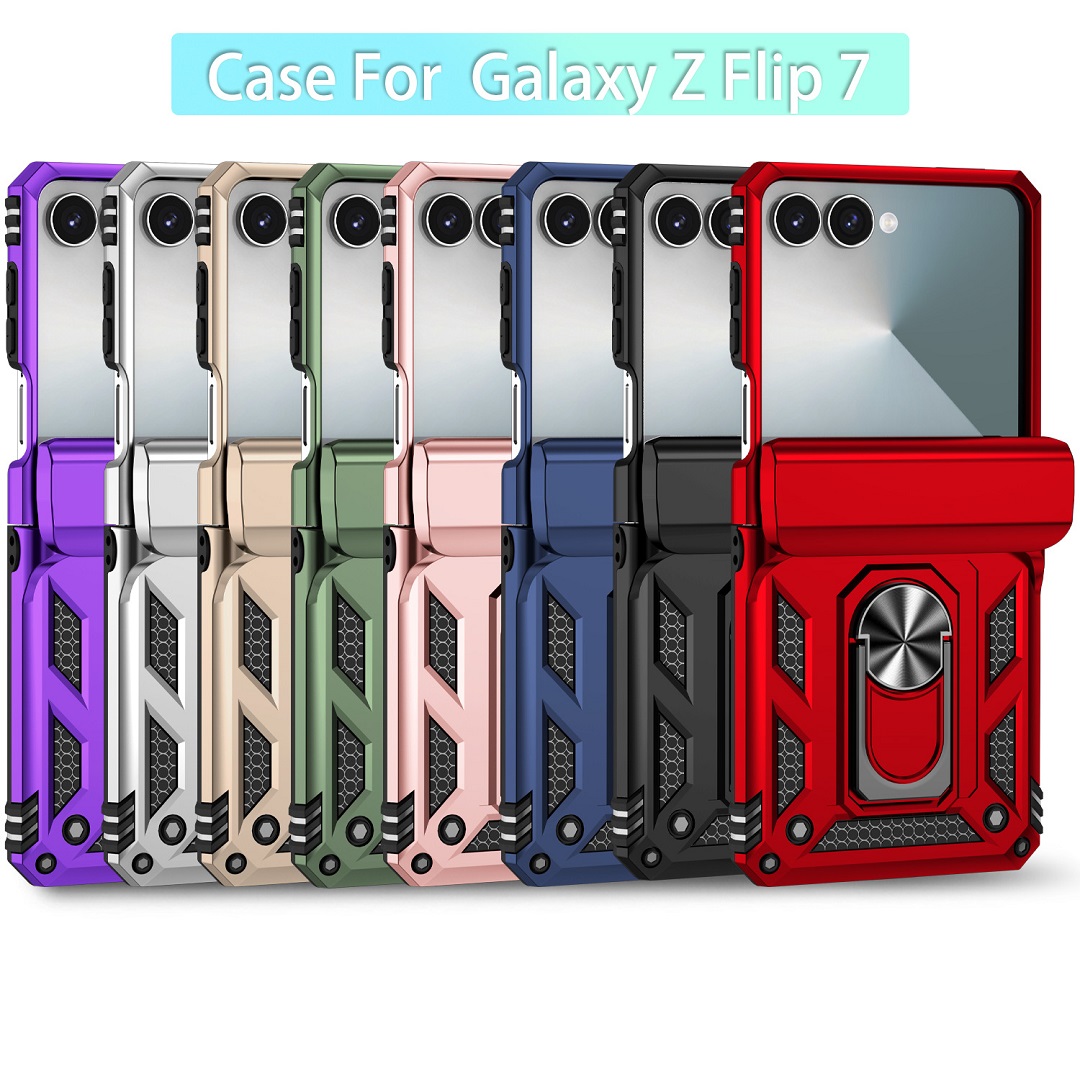 เคสป้องกันลายนิ้วมือสำหรับ Samsung Z Flip7/6/5/4 รุ่น Soldier Window