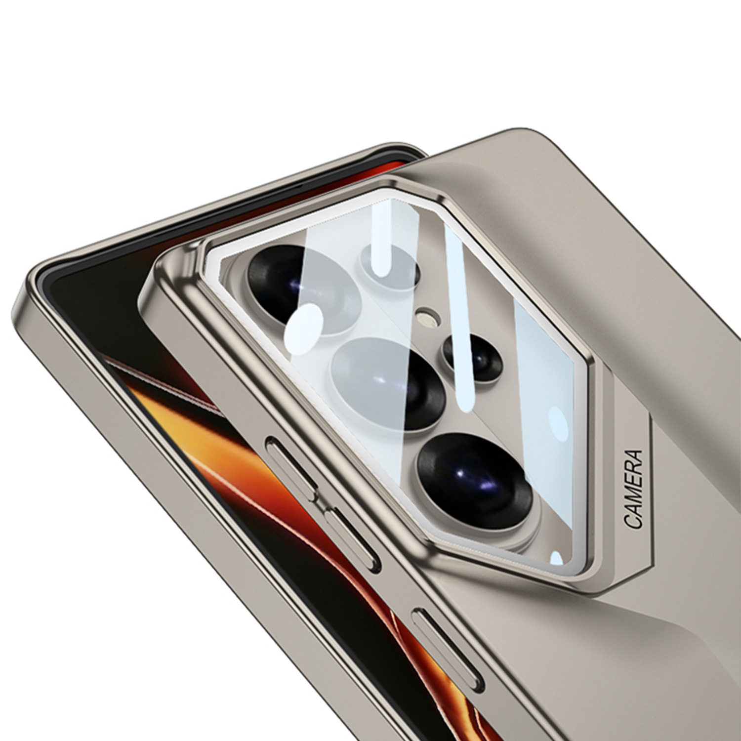 สำหรับ Samsung S26Ultra/25 Ultra รุ่นใหม่พร้อมเคสป้องกันเลนส์กระจก