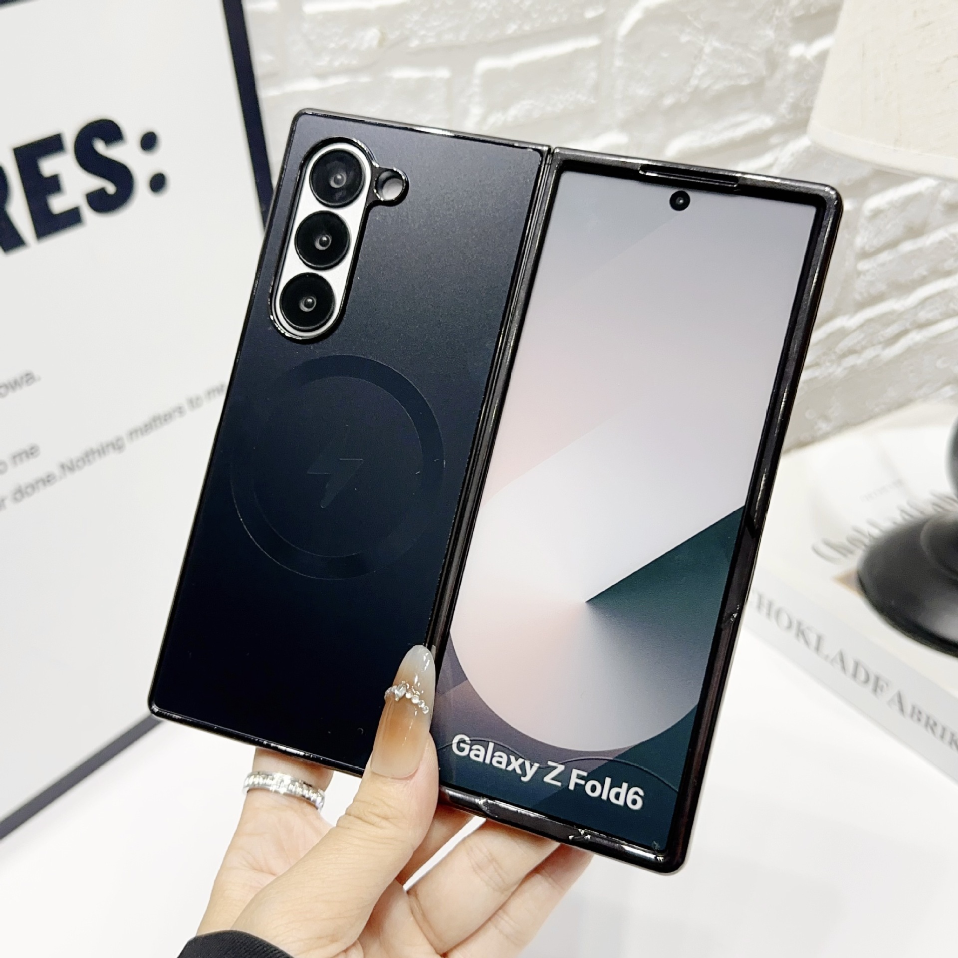 เคสป้องกันฟิล์มแม่เหล็กชุบไฟฟ้าสำหรับ Samsung Z Fold6/5/4/3