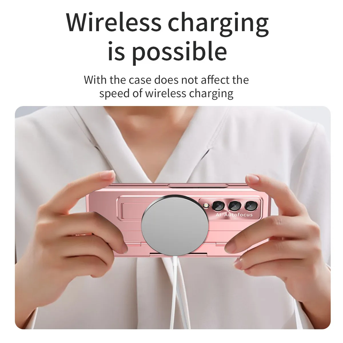 สำหรับ Samsung Z Fold5/4/3 กรณีโทรศัพท์มือถือบานพับแบน