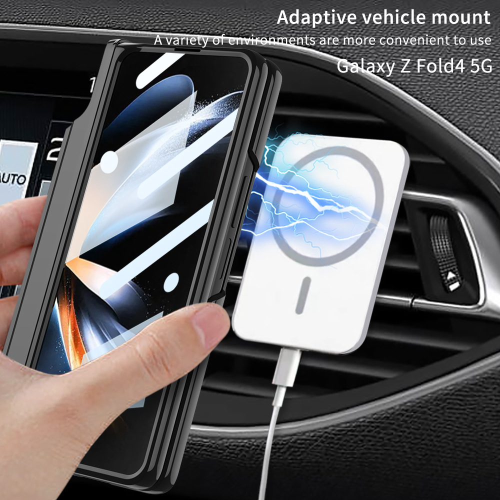 สำหรับ Samsung Galaxy Z Fold5/4/3 Magnetic Suction Wireless Charger Case สำหรับโทรศัพท์มือถือ