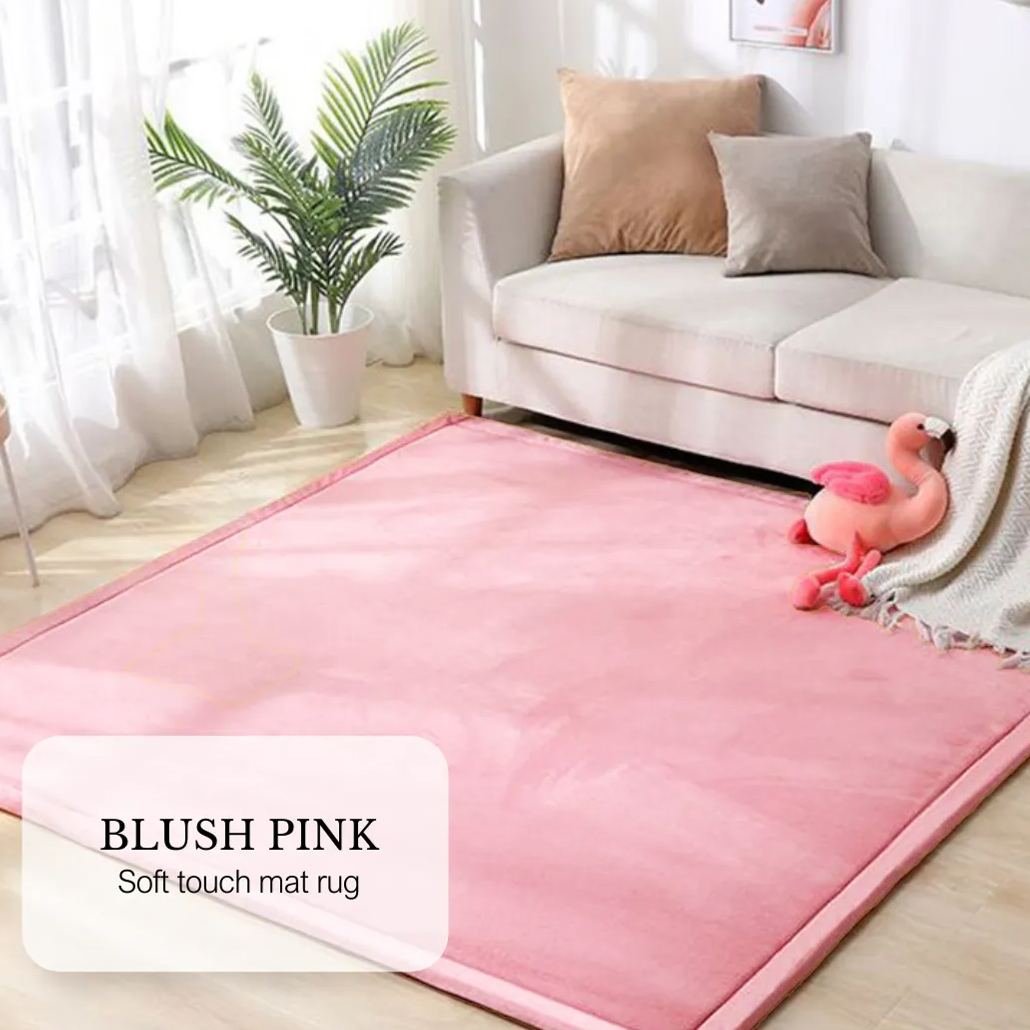Soft Touch Ultra Plush Memory Foam Tatami Blush Pink Mat