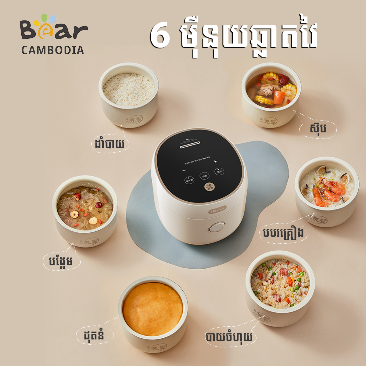 Rice Cooker ( (ឆ្នាំងបាយអគ្គីសនី 3L)