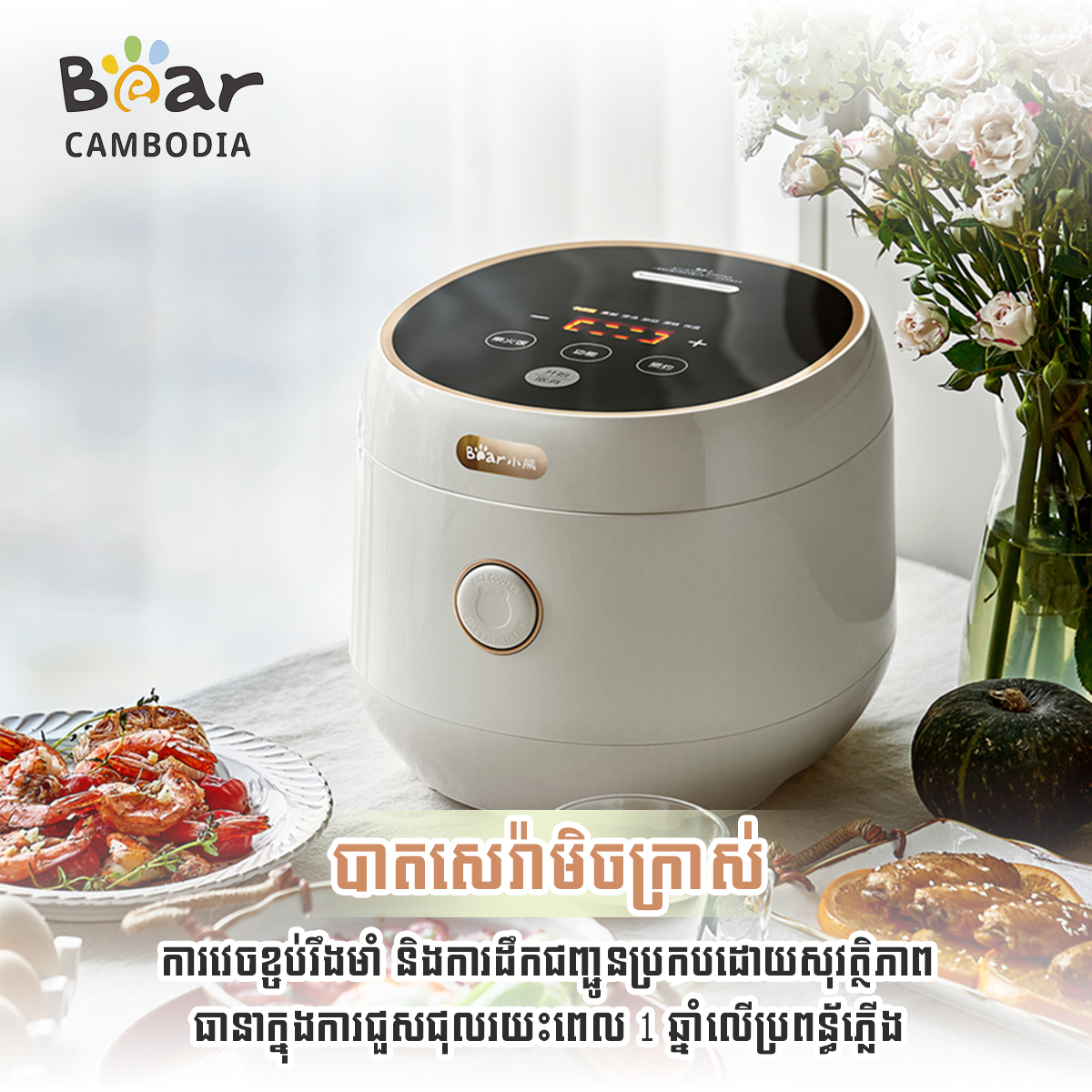 Rice Cooker ( (ឆ្នាំងបាយអគ្គីសនី 3L)