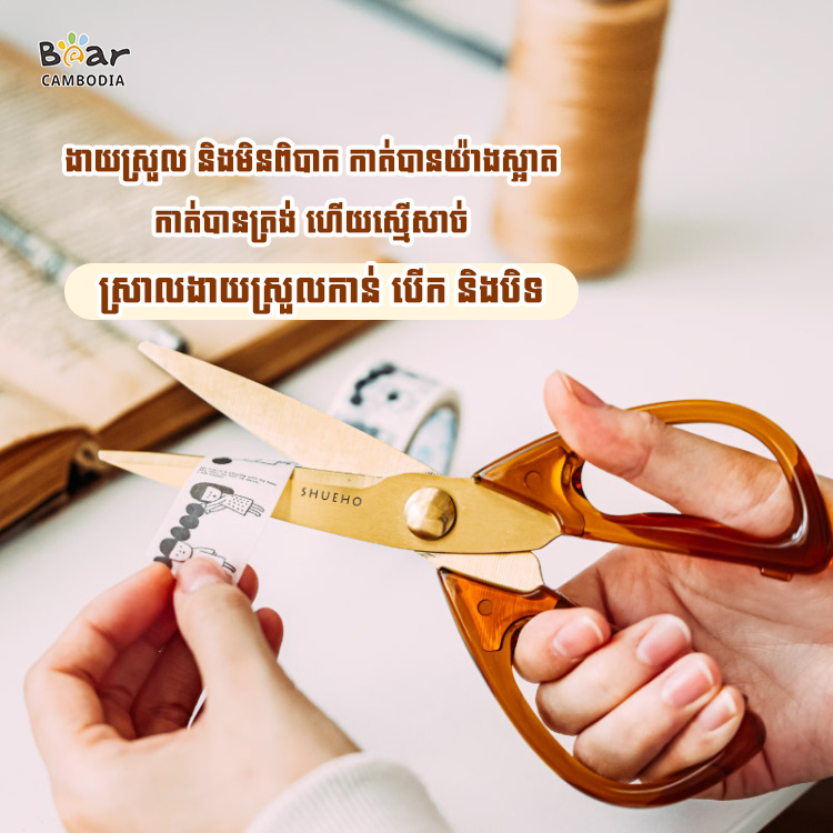 SK Vintage Acrylic Scissors（SK កន្ត្រៃវិនតេជអាគ្រីលិកប្រើក្នុងផ្ទះ）