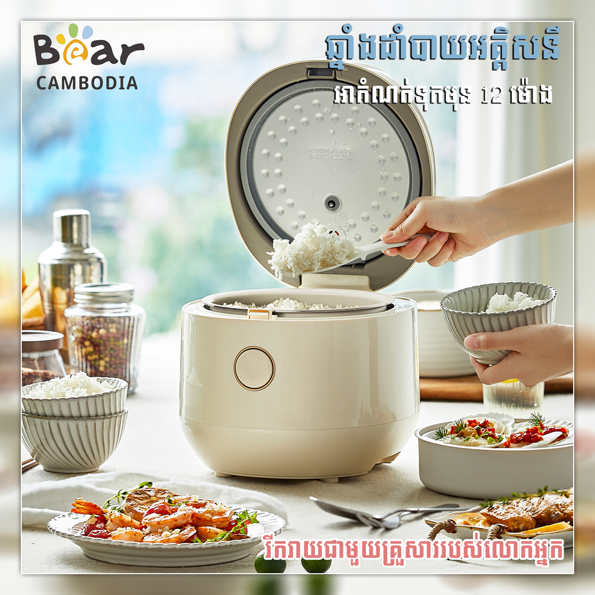 Rice Cooker ( (ឆ្នាំងបាយអគ្គីសនី 3L)