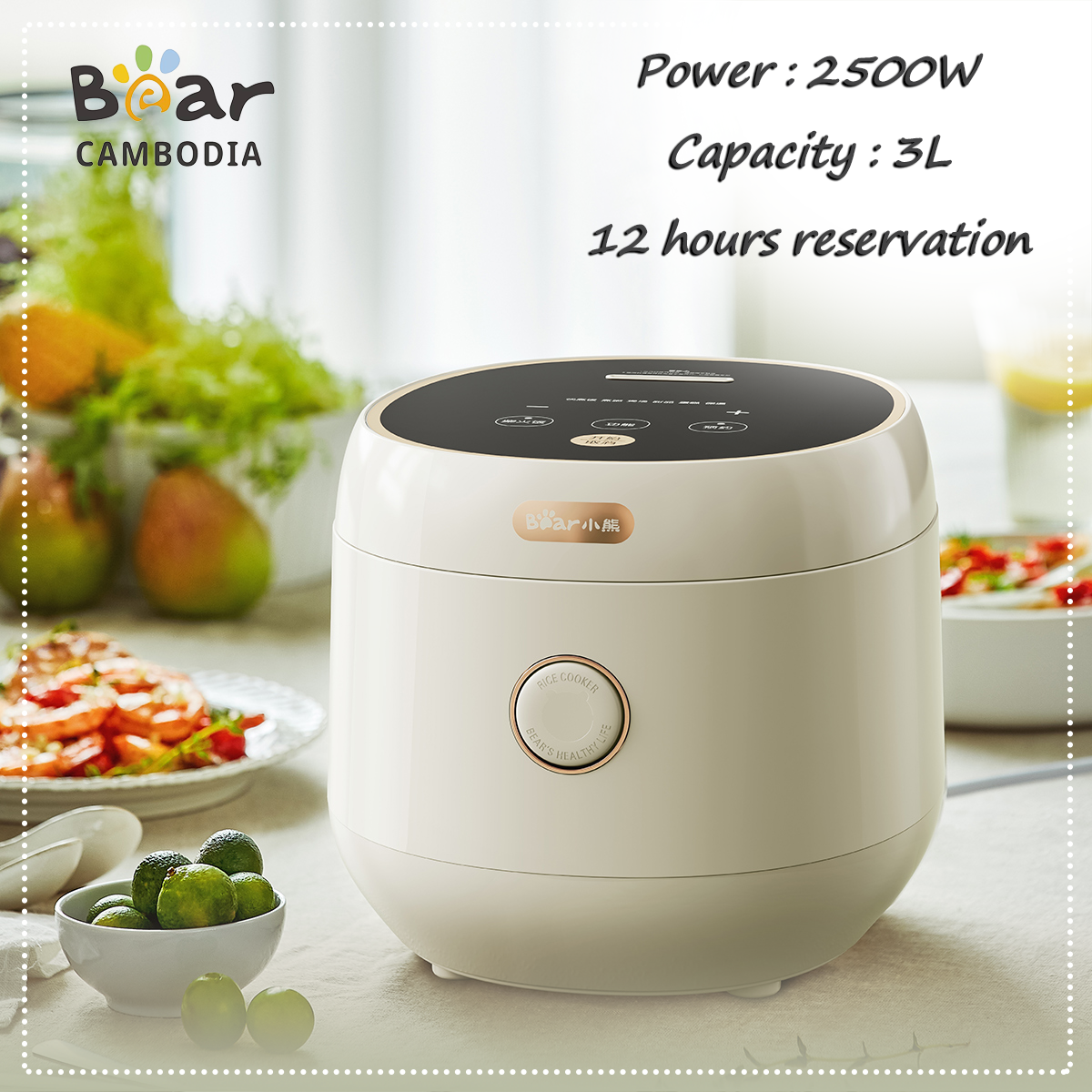 Rice Cooker ( (ឆ្នាំងបាយអគ្គីសនី 3L)