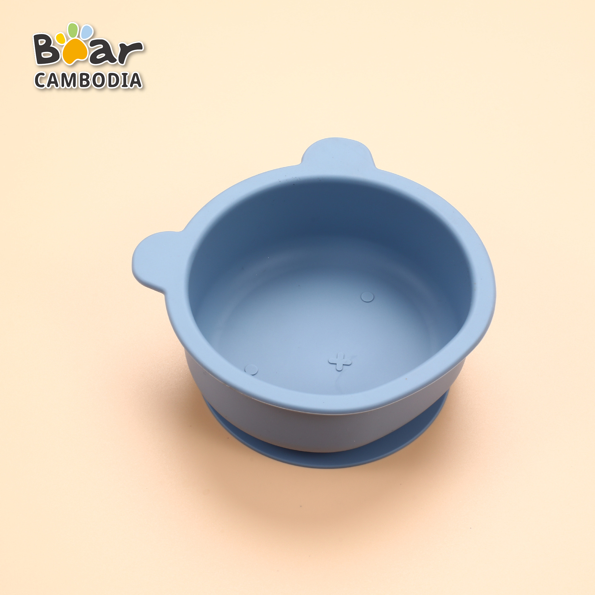 KY Baby Silicone Suction Bowl - Blue (ចានទារកជ័រស៊ីលីកូន  - ពណ៌ខៀវ)