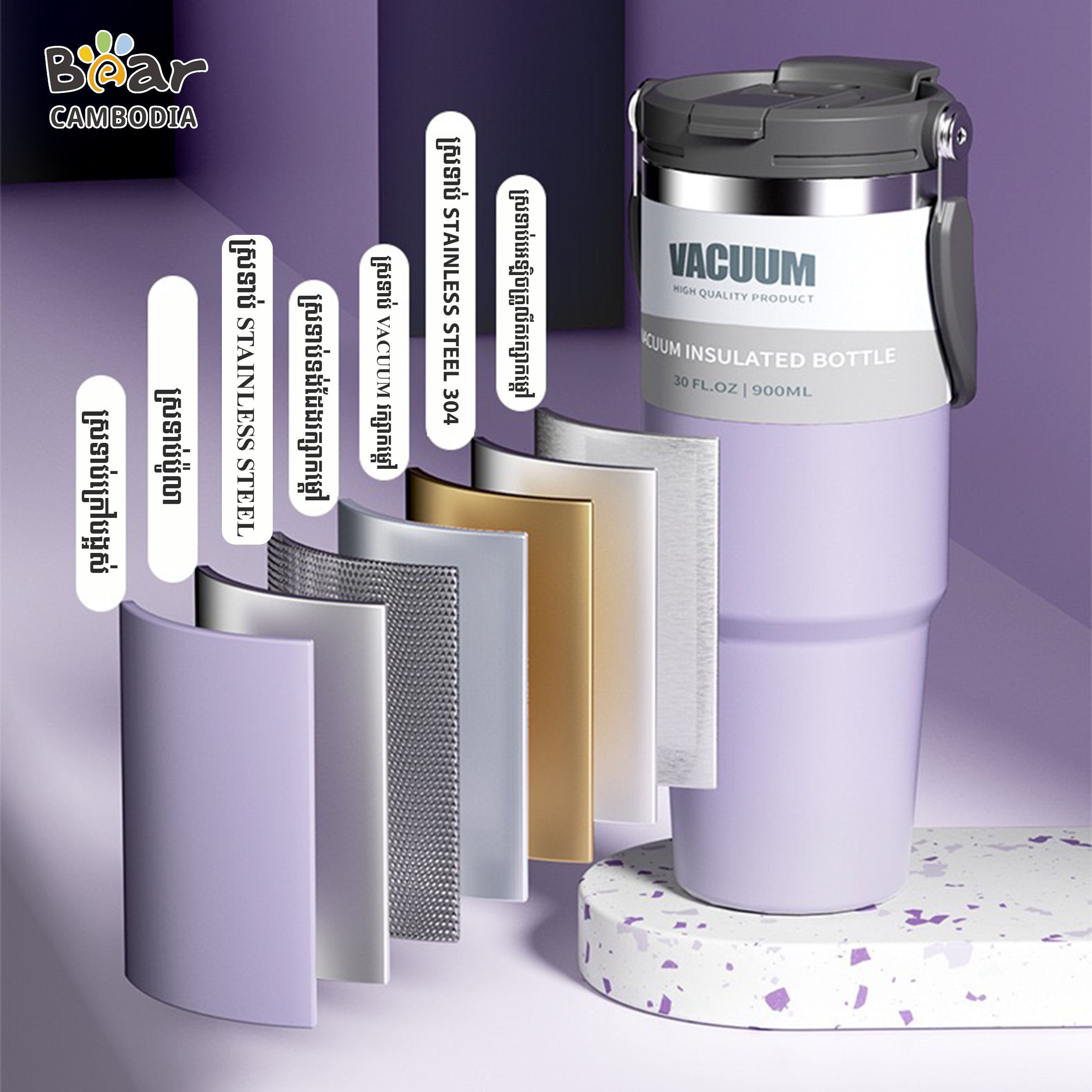 KY Insulated car cup 900ml