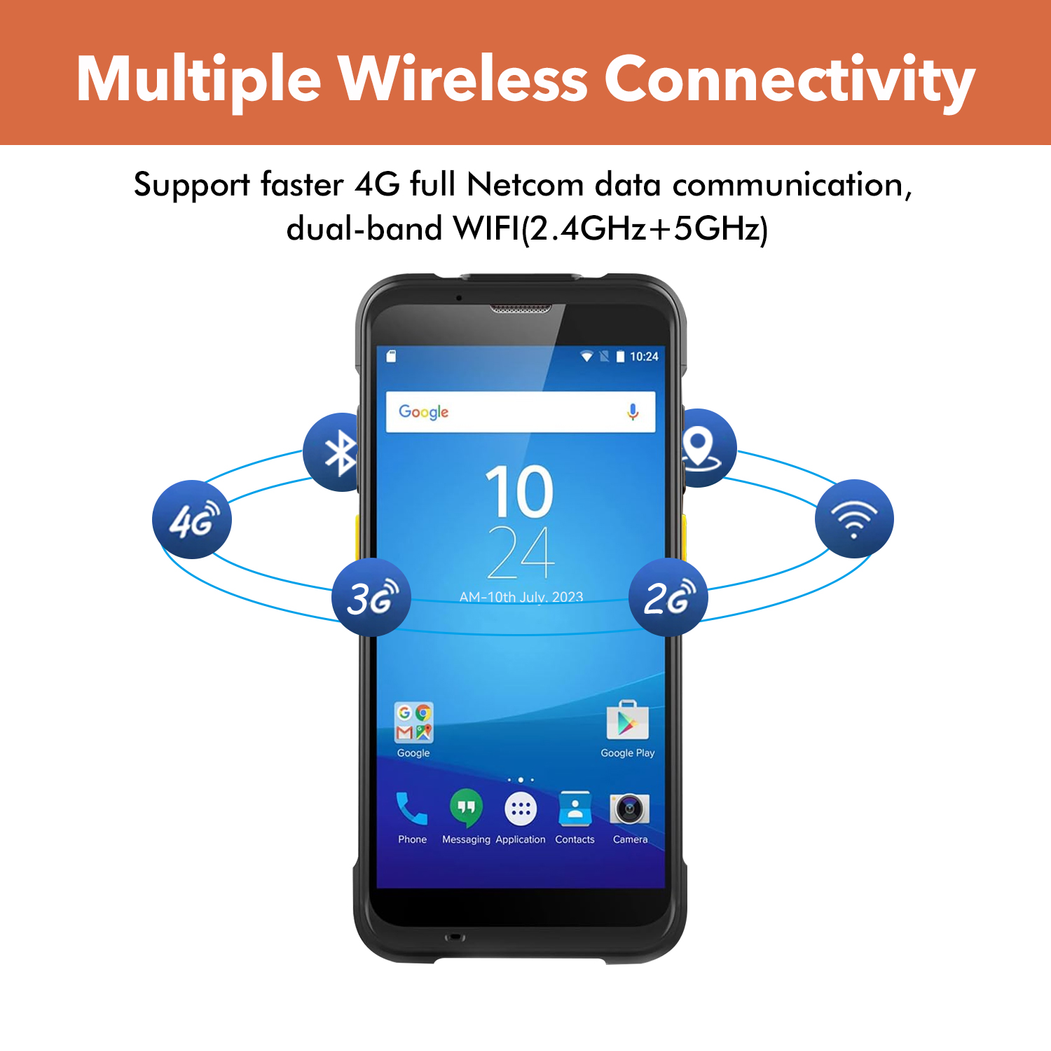 TROHESTAR Android Barcode Scanner, Android 11.0 2D SE4710 Zebra Scanner,1800nit Sunlight Readable