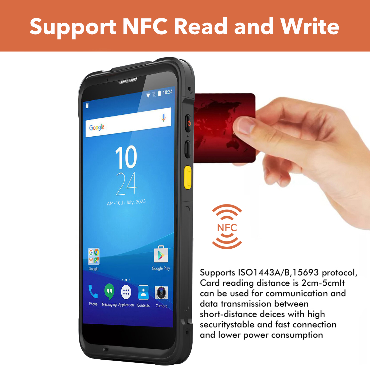 TROHESTAR Android Barcode Scanner, Android 11.0 2D SE4710 Zebra Scanner,1800nit Sunlight Readable