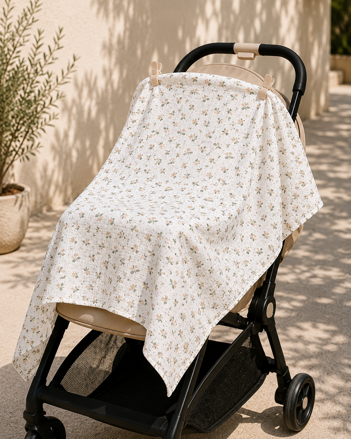 Organic Cotton Swaddle in Magnolia