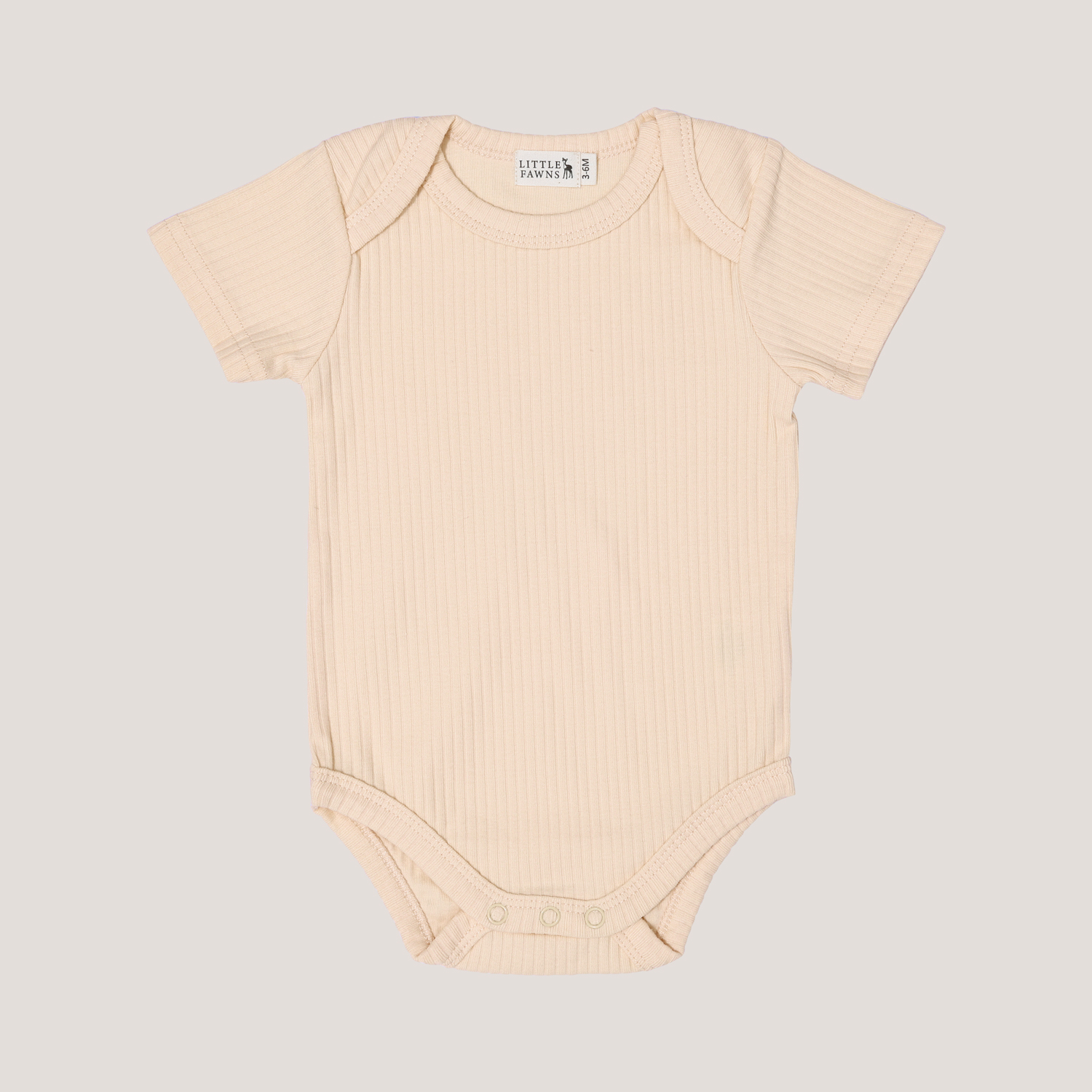 Ribbed Short Sleeve Romper in Daffodil