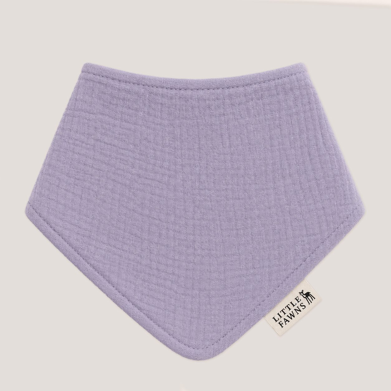 Organic Cotton Bib in Gentle Grey