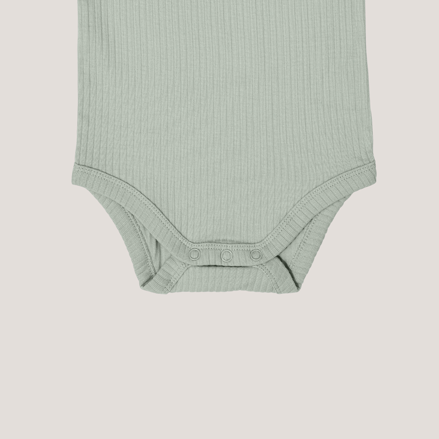 Ribbed Short Sleeve Romper in Mint Green