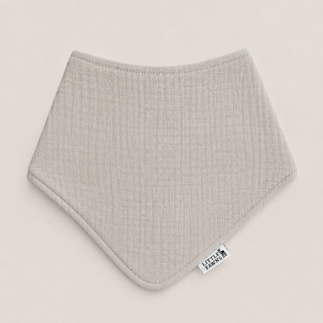 Organic Cotton Bib in Ivory Beige