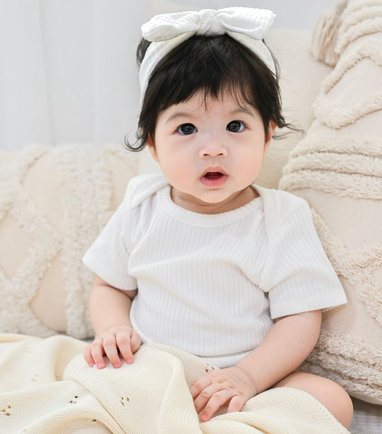 Ribbed Short Sleeve Romper Bundle (Dusty Pink & Winter White)