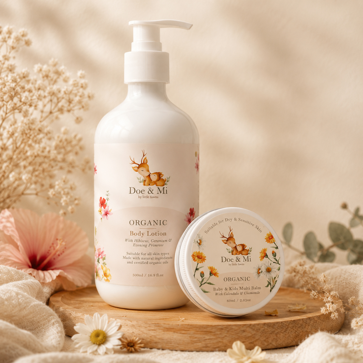 Baby & Kids Multi Balm and Floral Bloom Body Lotion Bundle