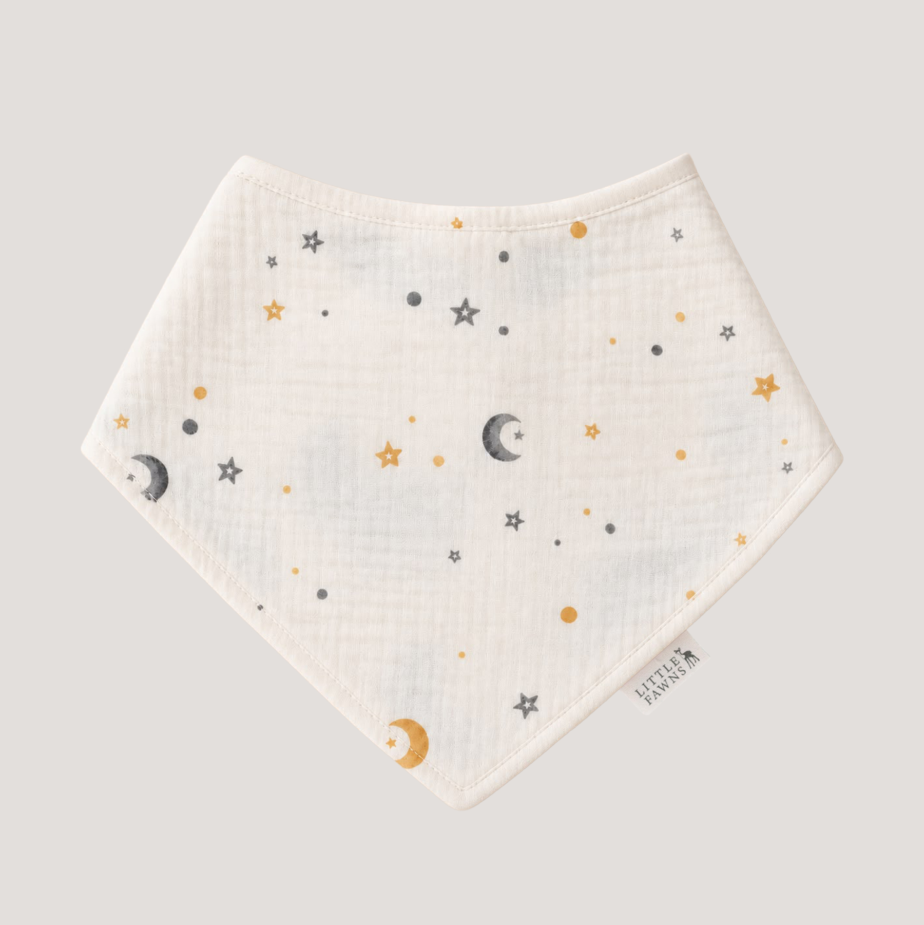 Organic Cotton Bib in Moonlight