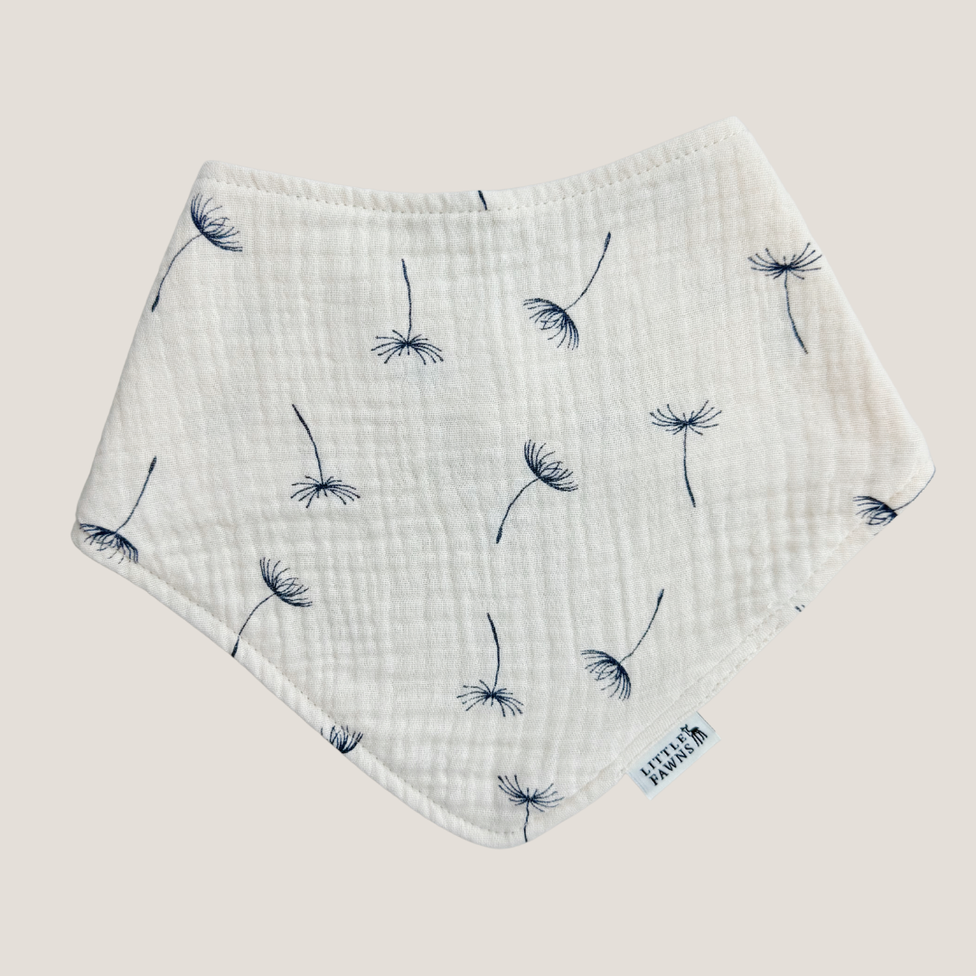Organic Cotton Bib in Dandelion Vanilla