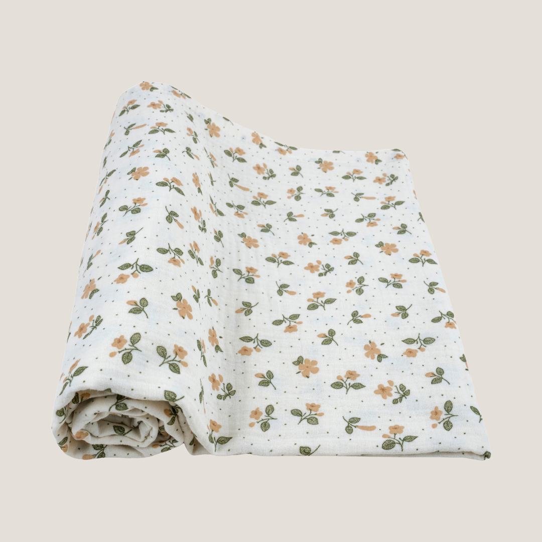Organic Cotton Swaddle in Magnolia