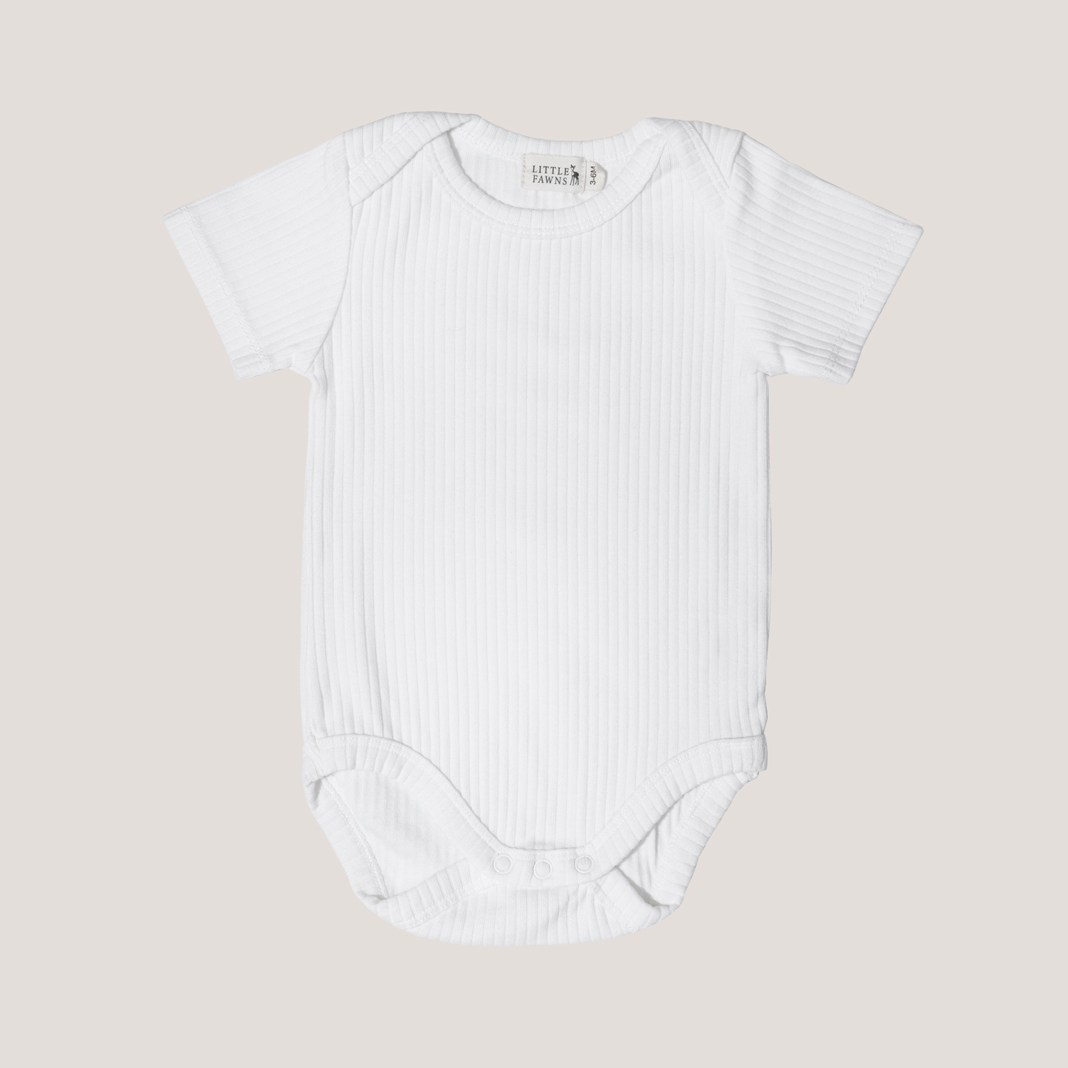 Ribbed Short Sleeve Romper Bundle (Dusty Pink & Winter White)