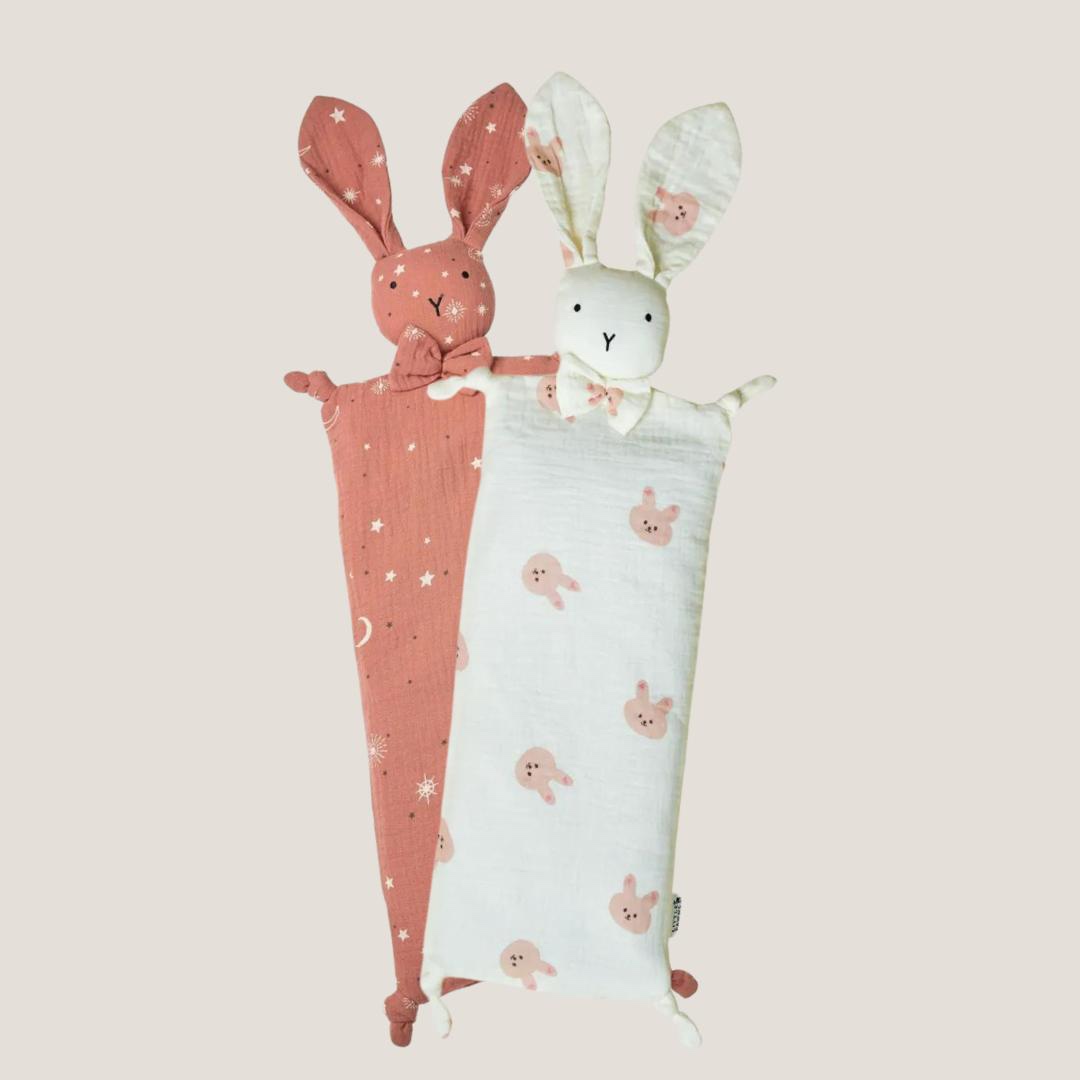 Snuggly Bunny Beansprout Husk Pillow + Cover Bundle (Pink Miffy & Dusty Pink)
