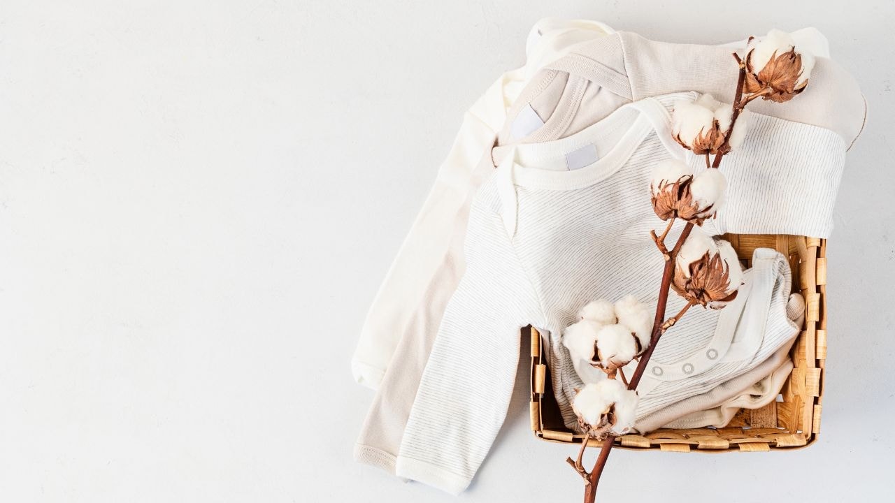 Baby clothes made from organic cotton