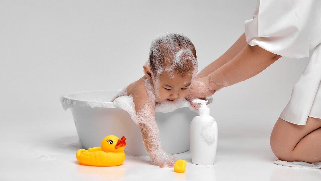 Baby's bath time