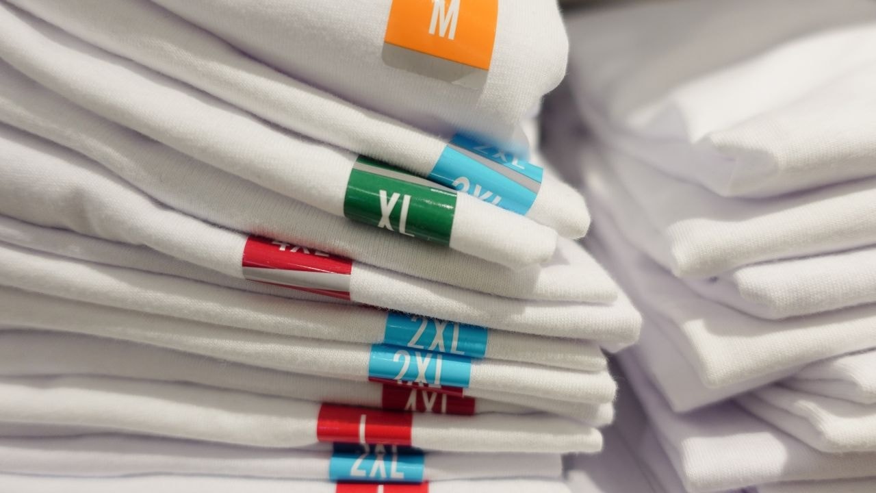 Different sizes of baby fabrics