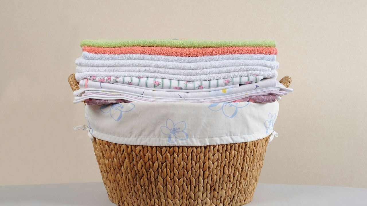 Fresh baby towels straight from the laundry