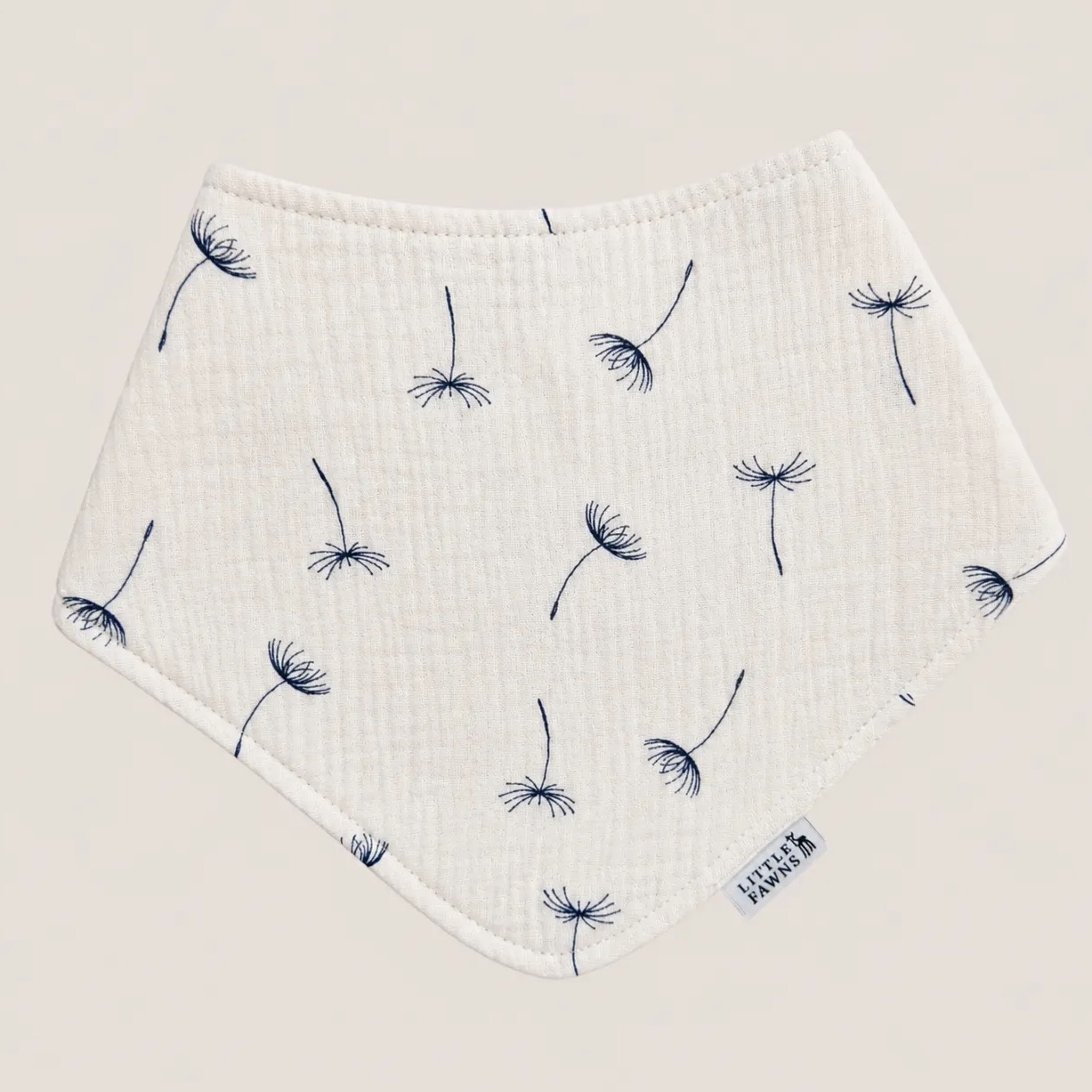 Organic Cotton Bib in Dandelion Vanilla