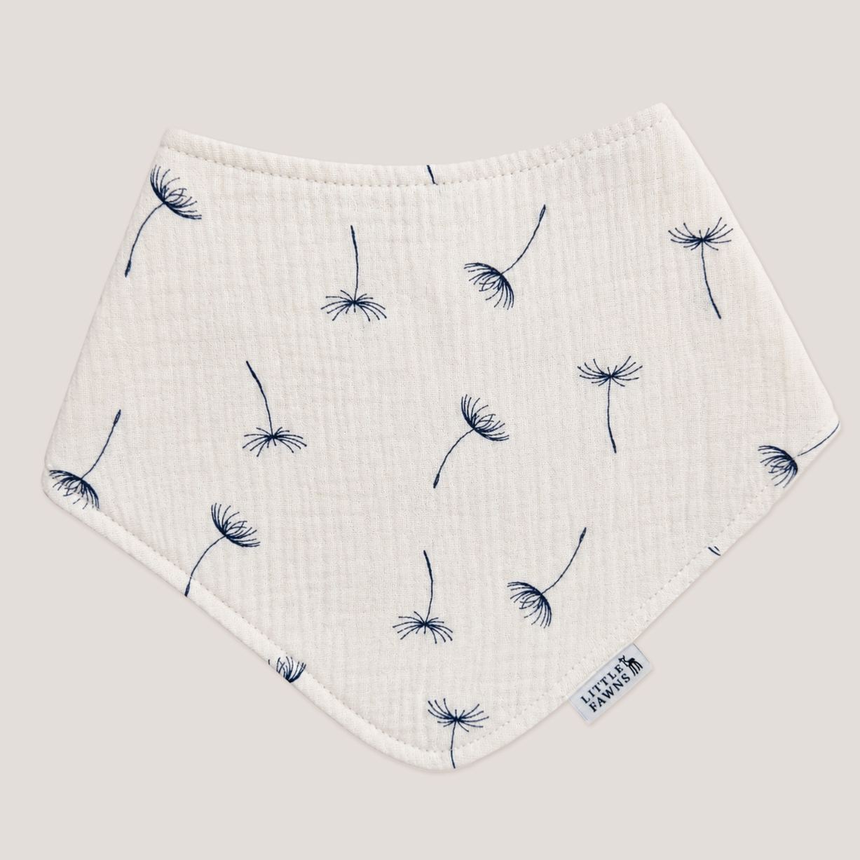 Organic Cotton Bib in Dandelion Vanilla