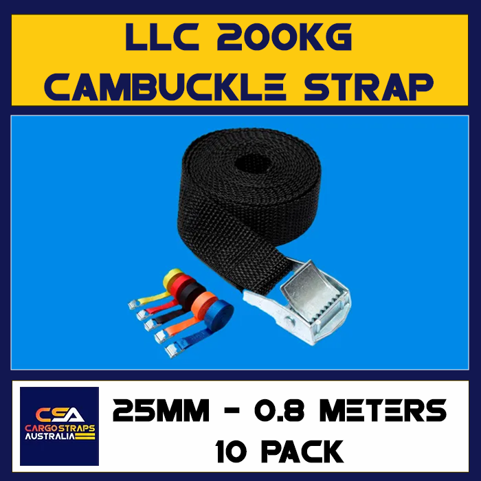 CSA Cam Strap 25mm LLC200kg 10 Pack