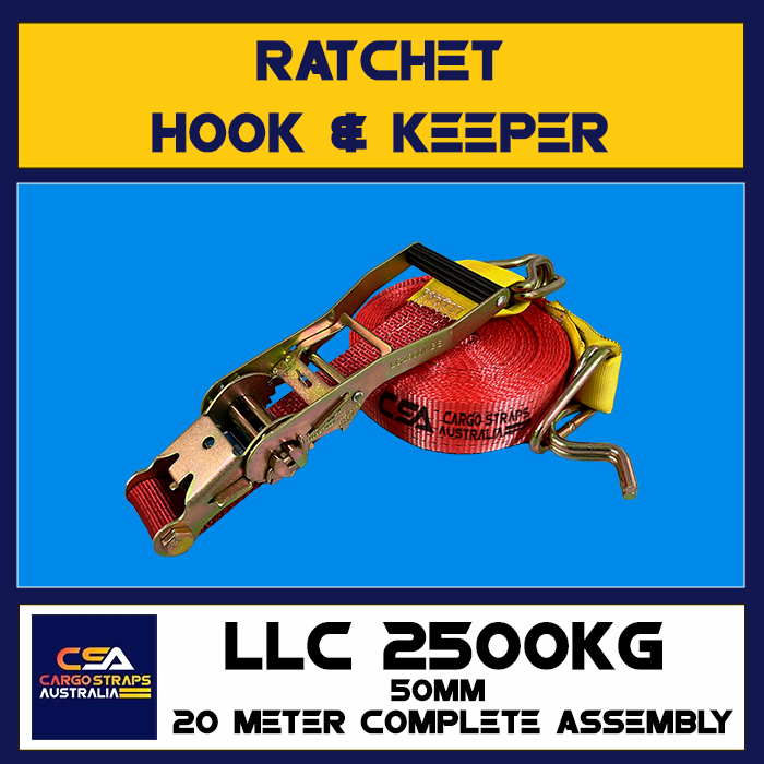 CSA Ratchet 50mm Hook & Keeper LLC2500KGS 9Meter