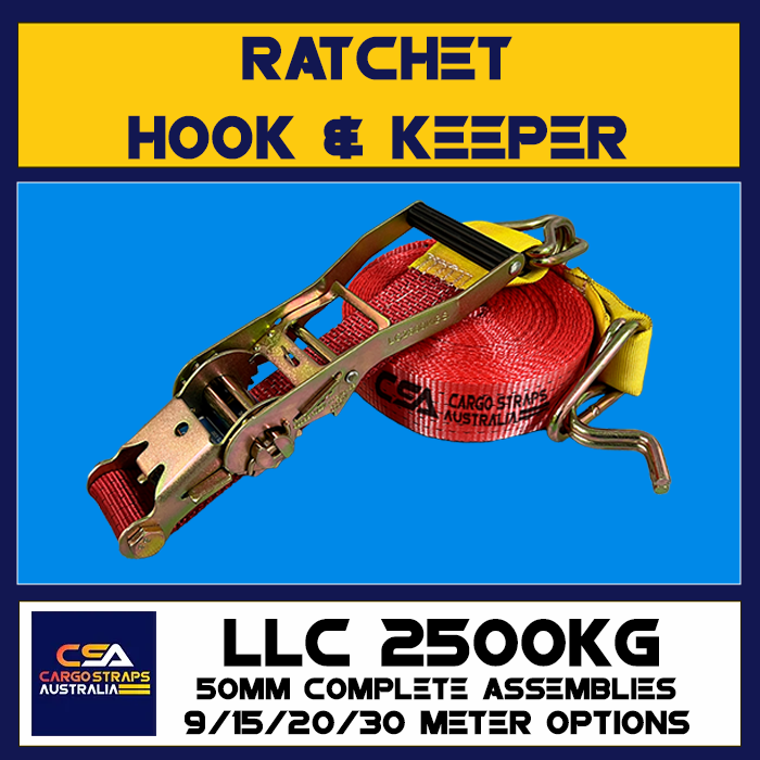 CSA Ratchet 50mm Hook & Keeper LLC2500KGS