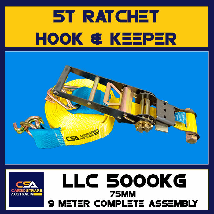 CSA Ratchet 75mm Hook & Keeper LLC5000kgs